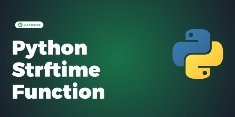 Python Strftime() Function (with Example)