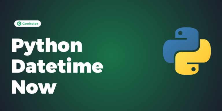 Python Datetime Now (with Example)