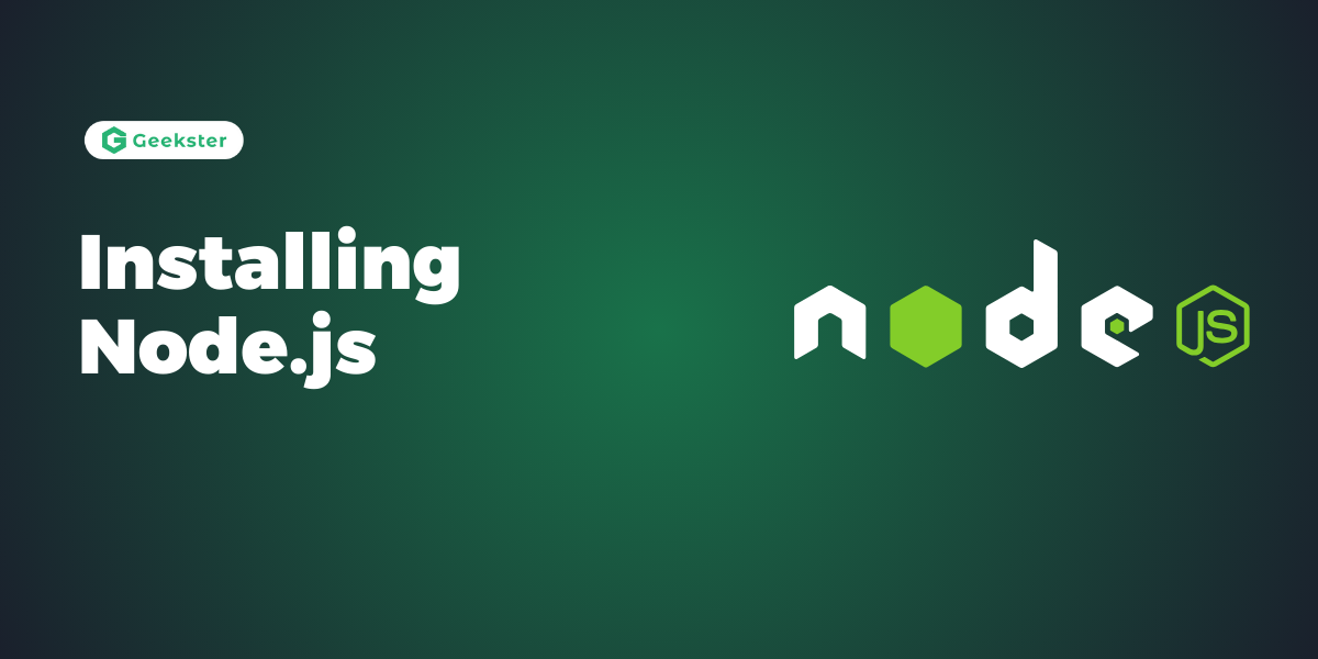 Installing Nodejs