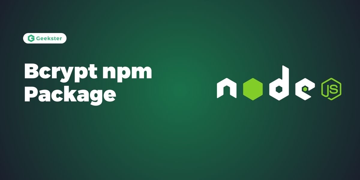 Bcrypt npm Package