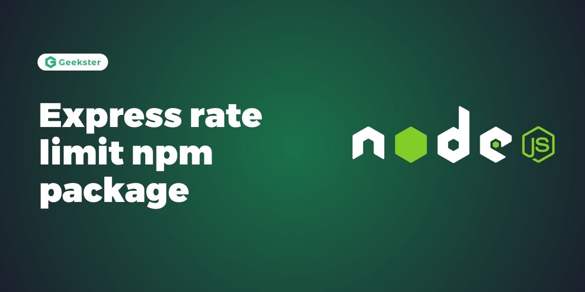 Express rate limit npm package