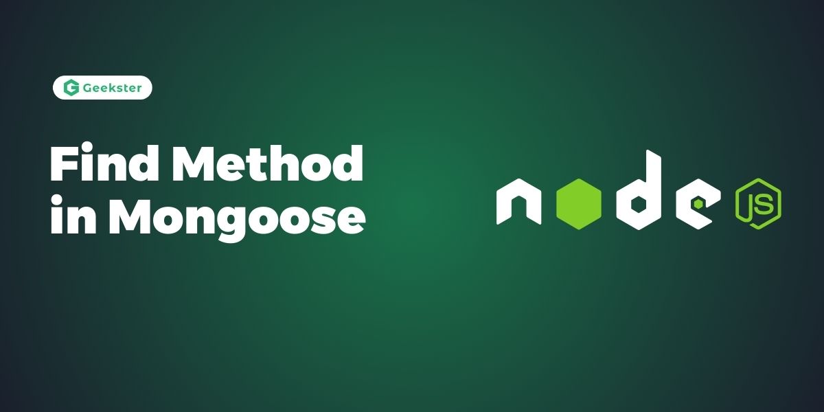 Find Method in Mongoose