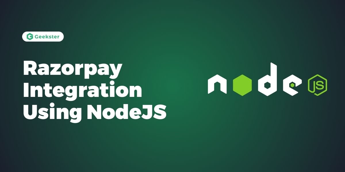 Razorpay Integration Using NodeJS