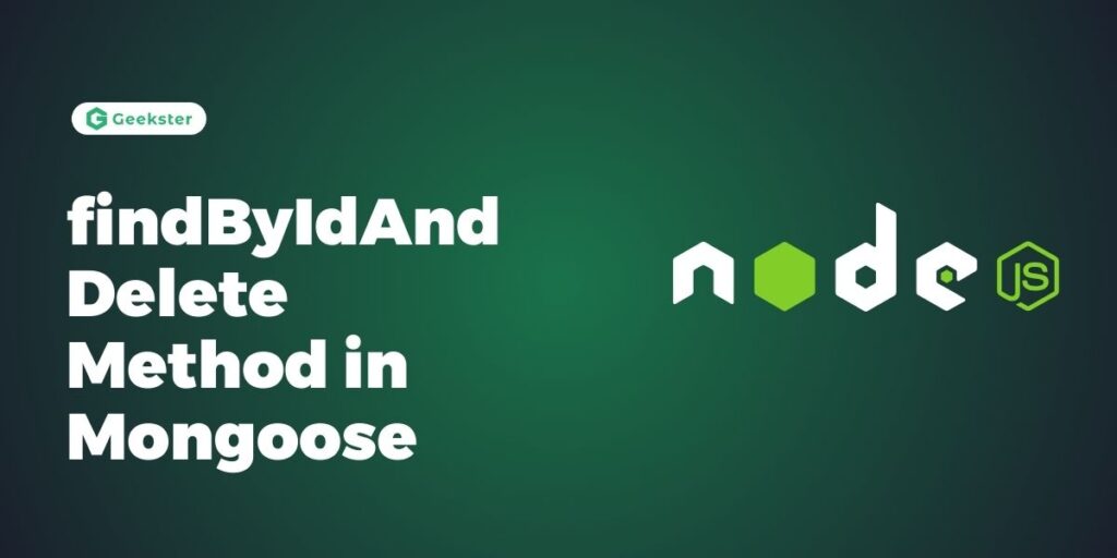 Findbyidanddelete method in mongoose with example