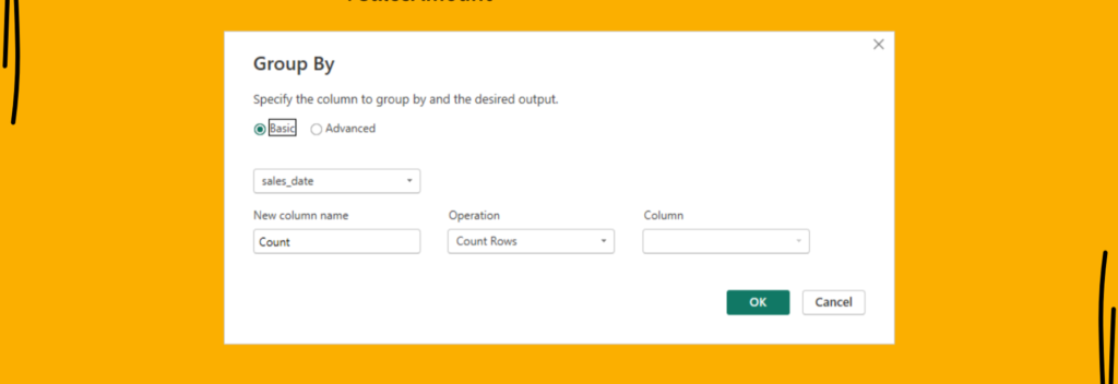 Grouping data in power query editor