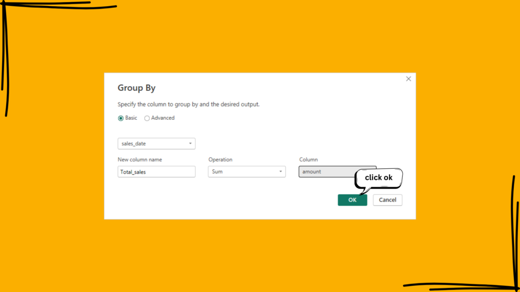 Grouping data in power query editor
