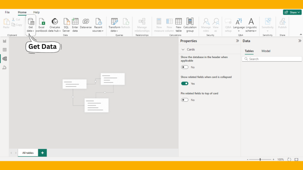 Loading data in power bi