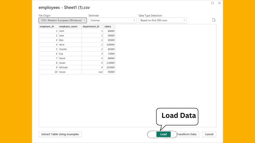 load data