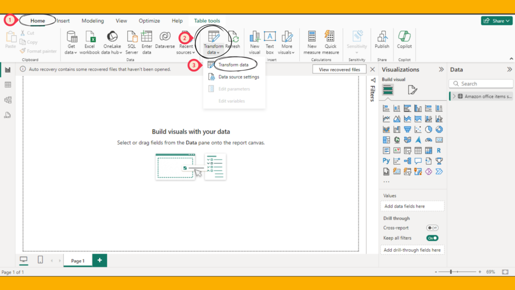 power query editor