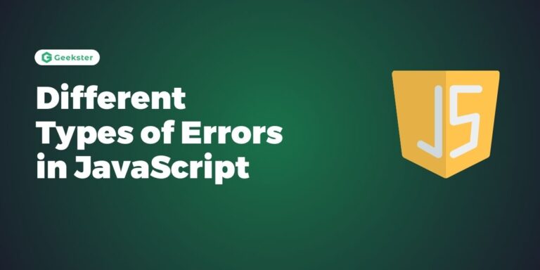 What are different Types of Errors in JavaScript